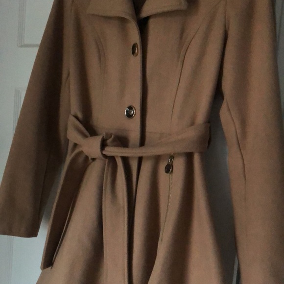 Camel Wool Coat - Picture 2 of 9